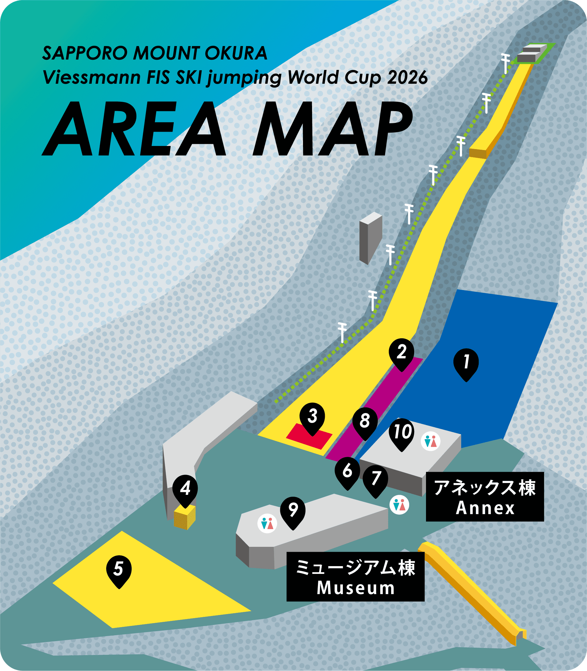 2026 FIS スキージャンプ・ワールドカップ 会場図